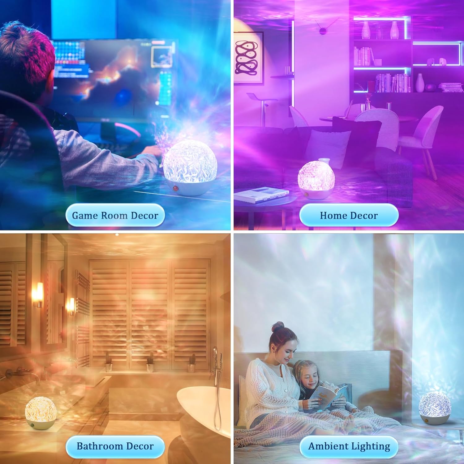 Projecteur Ciel Étoilé Galaxy, 16 couleurs LED, télécommande, décoration chambre/plafond, cadeau [Classe énergétique A] - 5