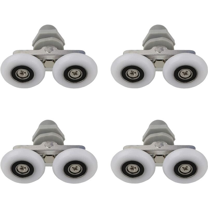 8 Pièces Poulie de Porte Douche,Roulette Porte Coulissante Douche,25mm - Bricolage 8 Pièces Poulie de Porte Douche,Roulette Porte Coulissante Douche,25mm - Bricolage