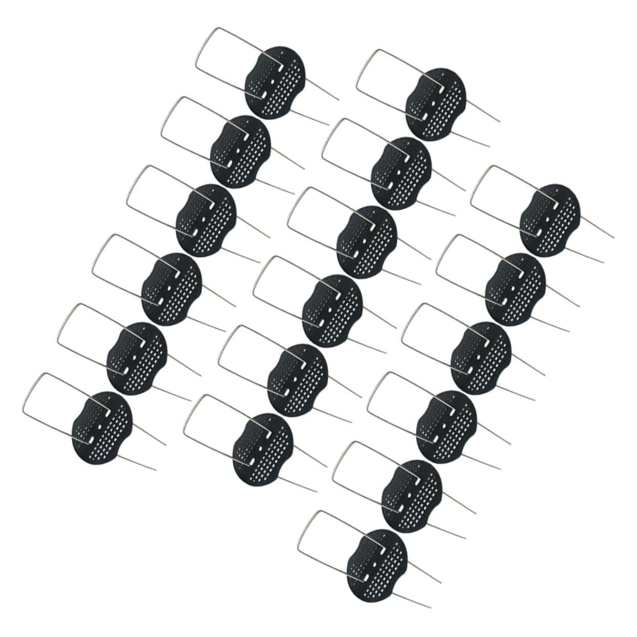 50 clous galvanisés en U Ø3 mm, 40 mm larg., 150 mm long., avec 50 rondelles et 1 extracteur, fixation au sol durable. - 7