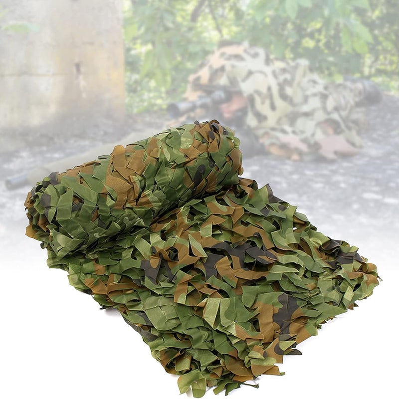 Siatka maskująca Filet Camouflage 3x5 m – Dekoracja zewnętrzna, kryjówka na polowania, wytrzymała do aktywności na świeżym powietrzu, lekka i solidna