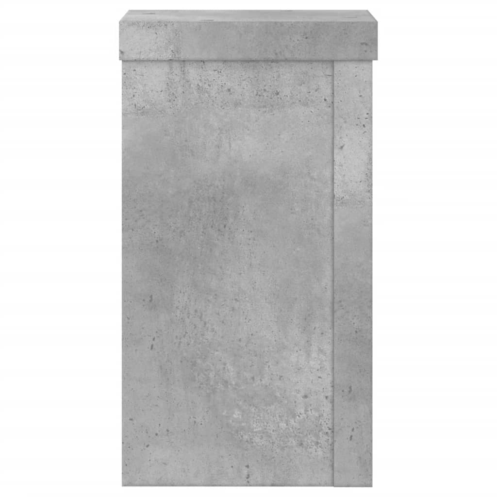 Supports pour plantes, 2 pièces, gris béton, 10 x 10 x 18 cm - 6