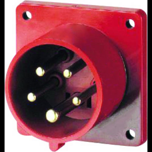 AS-Schwabe 60444 Enchufe CEE Macho 32A 400V – Industria Y Obra – Carcasa De Poliamida Resistente IP44