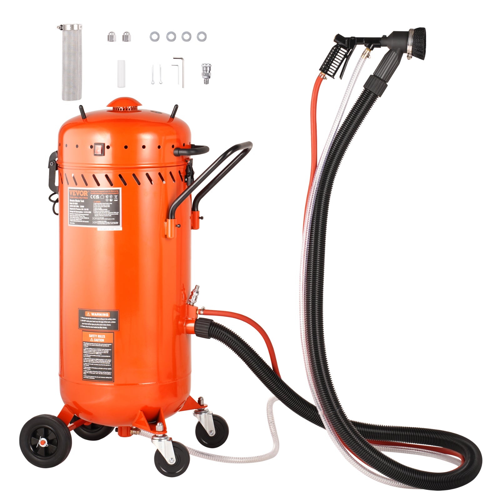 Sableuse sous vide 106 L,VEVOR sableuse sans poussière avec système d ...