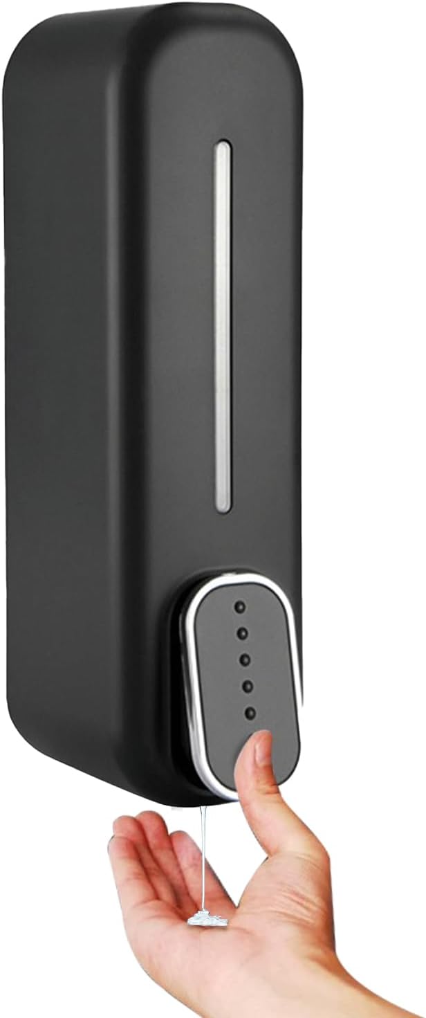 Distributeur De Savon Mural Winco SD-100K - 1 Litre - Noir - Manuel