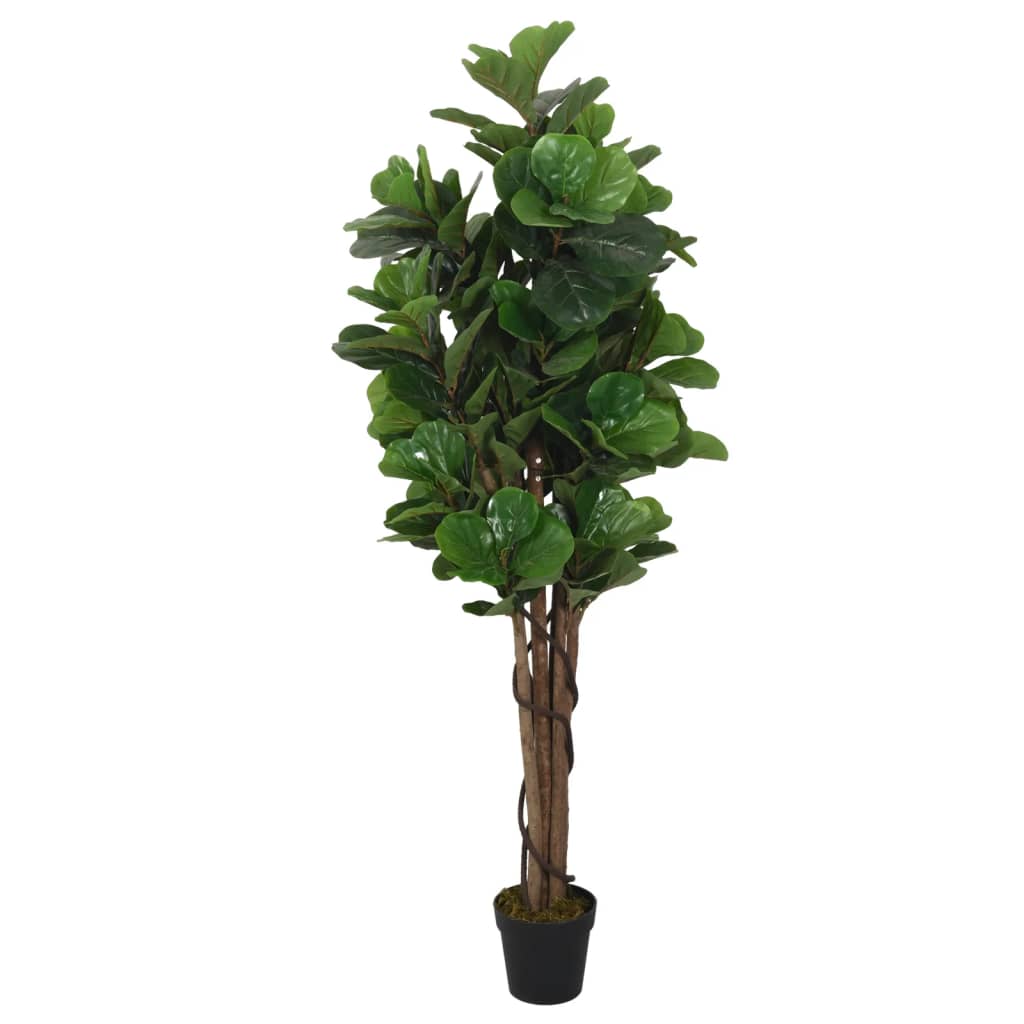Albero Artificiale A Foglia Di Violino Da 1,8 M, Pianta Finta Di Ficus