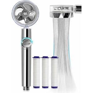 Pommeau De Douche Haute Pression 5 Modes + Tuyau 2m - Affichage