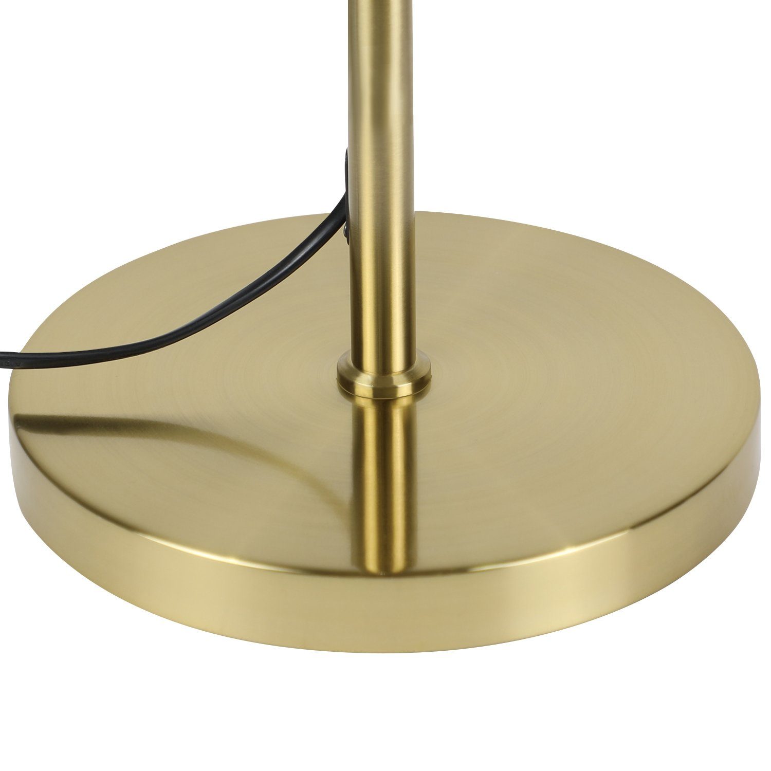 NETTLIFE Lampadaire Salon Moderne - Gold Design Lampadaire E27 Douille Lampe de sol avec interrupteur à pied -166cm （Sans source） - 5