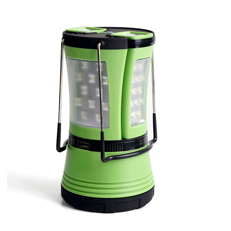 Akumulatorowa lampa kempingowa z 2 odłączanymi mini latarkami. Lampa LED do biwakowania, majsterkowania, pracy, polowania i namiotów. W zestawie kabe