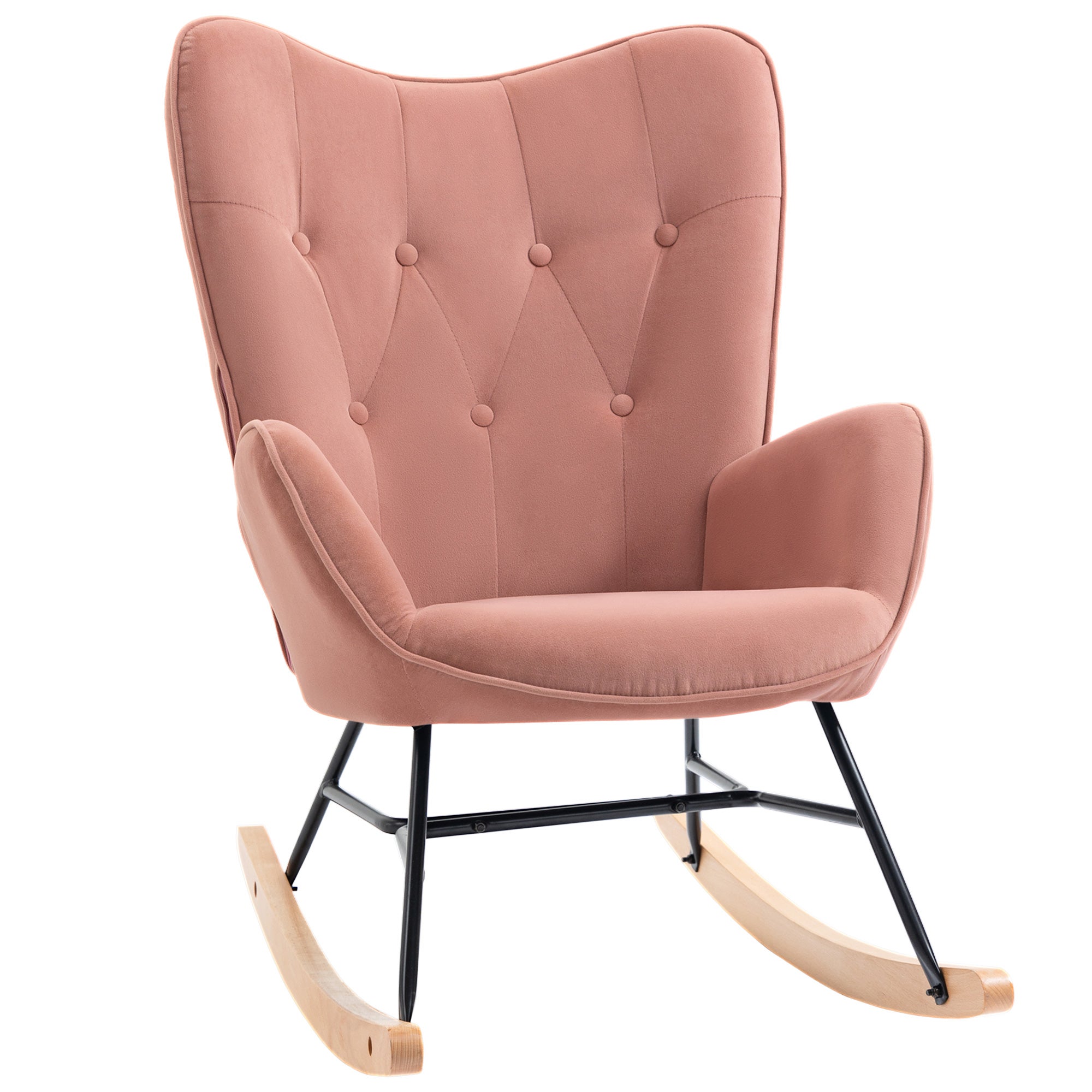 Fauteuil à Bascule Moderne, Fauteuil à Bascule Avec Dossier Haut, Fauteuil De Chambre