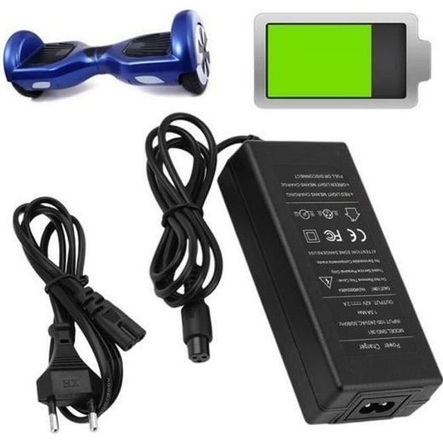 Chargeur Trotinette Électrique 42V 2A Universel - 6 Connecteurs Pour Hoverboard, Xiaomi M365, Scooter Électrique Et Plus