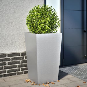 Jardinière En Acier Patiné VidaXL - 45x45x88 Cm, Pour Extérieur, Plantes, Légumes, Fleurs