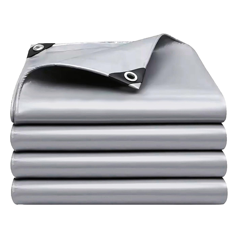 Ultra wytrzymała, wodoodporna plandeka, 3x4 metrów, srebrna, odporna na promieniowanie UV, odpowiednia na tarasy i dachy.