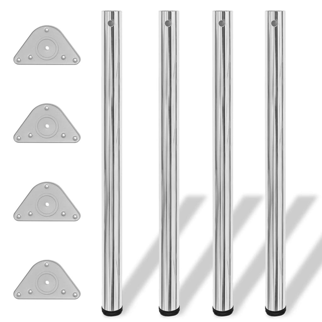 4 pés de mesa reguláveis ​​em altura 870 mm cromados - COMFORTXL - 2