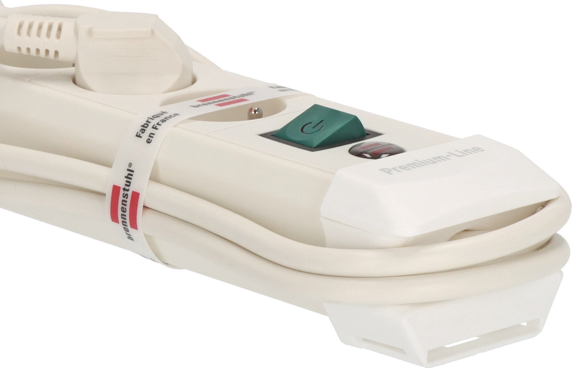 Multiprise Premium Plus avec interrupteur à voyant lumineux - H05VV-F 3G1,5 6 PRISES / 3m - Blanc - 2