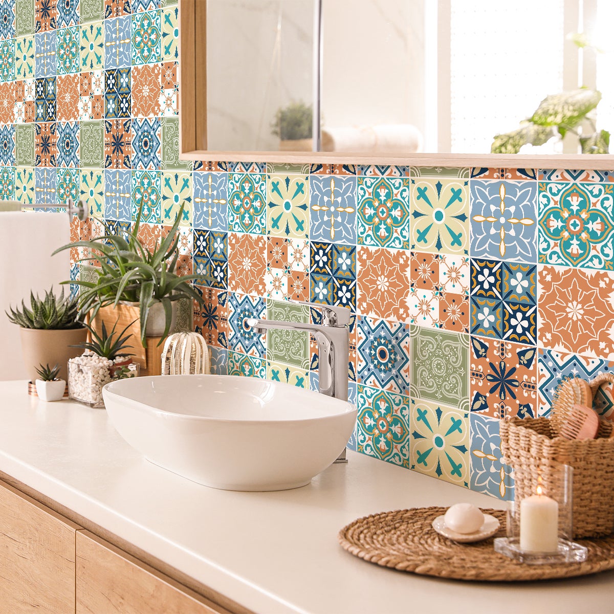 9 adesivi piastrelle zorina - Sticker adesivo - adesivi murali - 9stickers10x10cm - 3