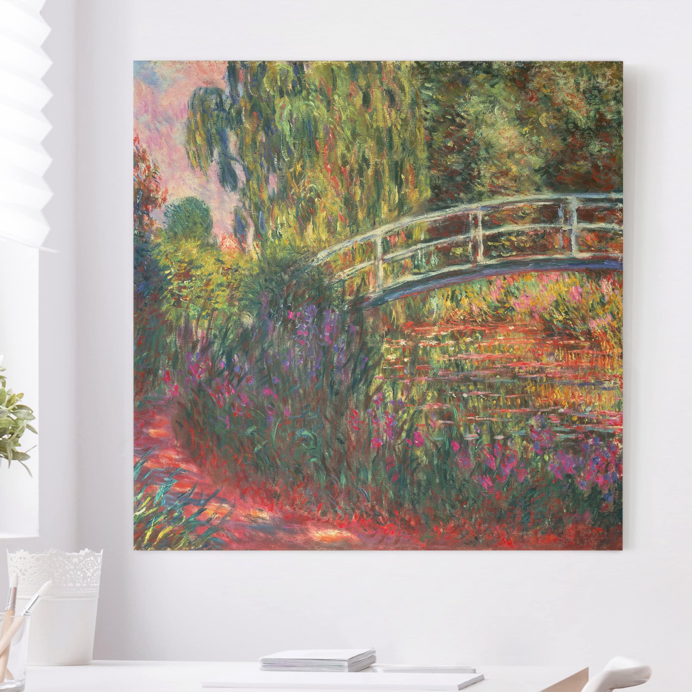 Tableau Décoratif 'La Scogliera' De Monet - Impression Sur Toile, Cadre En Bois, Sur Mesure, Fabriqué En Italie
