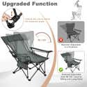 WOLTU Chaise Camping Pliante Léger Avec Dossier Réglable Et Sac Transport - Confort Outdoor