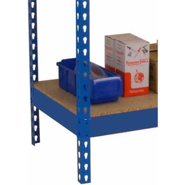 Tavolo da lavoro in metallo e montaggio senza viti SIMONWORK BASIC 2 901260-2 BLU/LEGNO