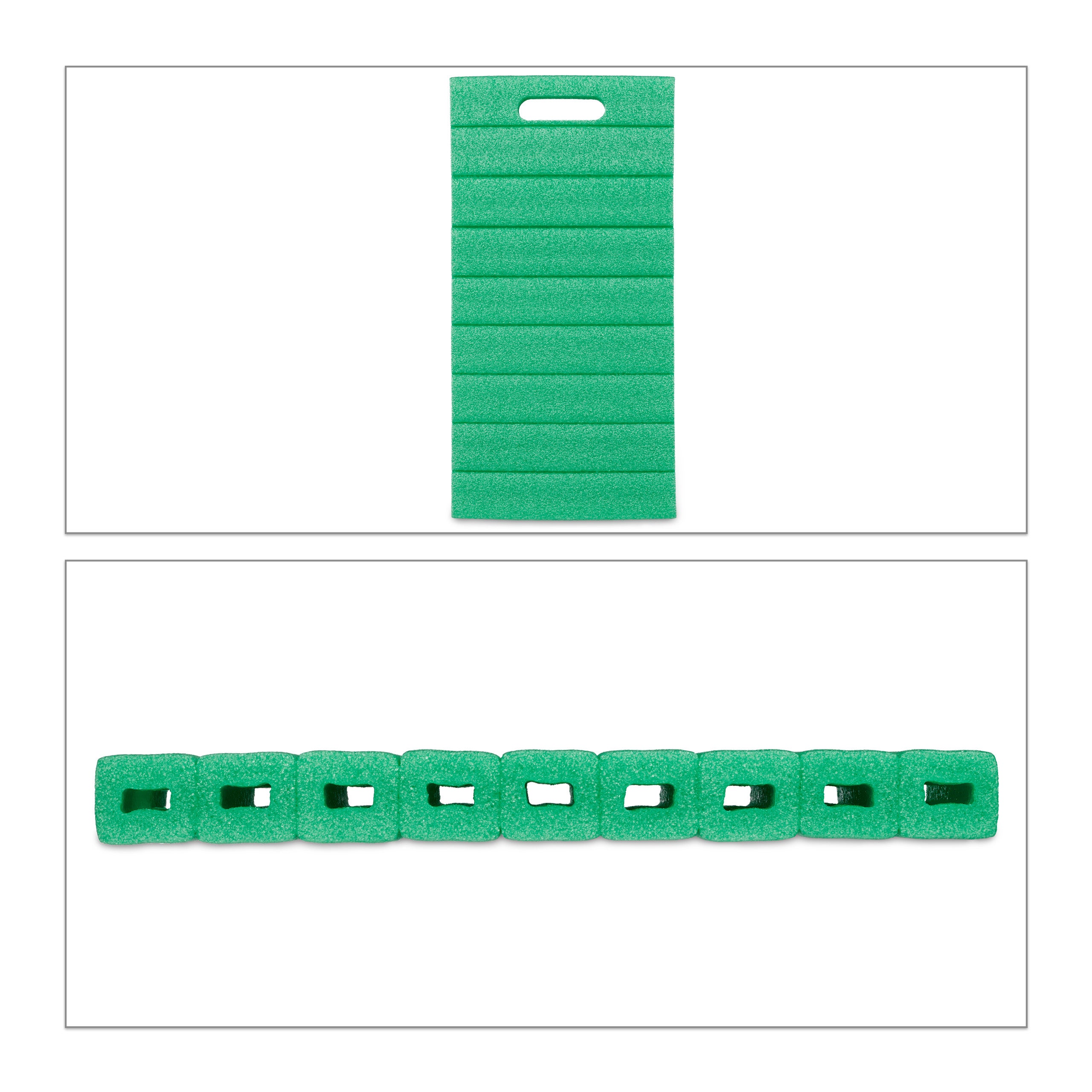 Tapis de jardinage en lot de 3, coussin pour genoux, garage, protection, HLP : 4 x 39,5 x 20 cm, vert, Relaxdays - 9