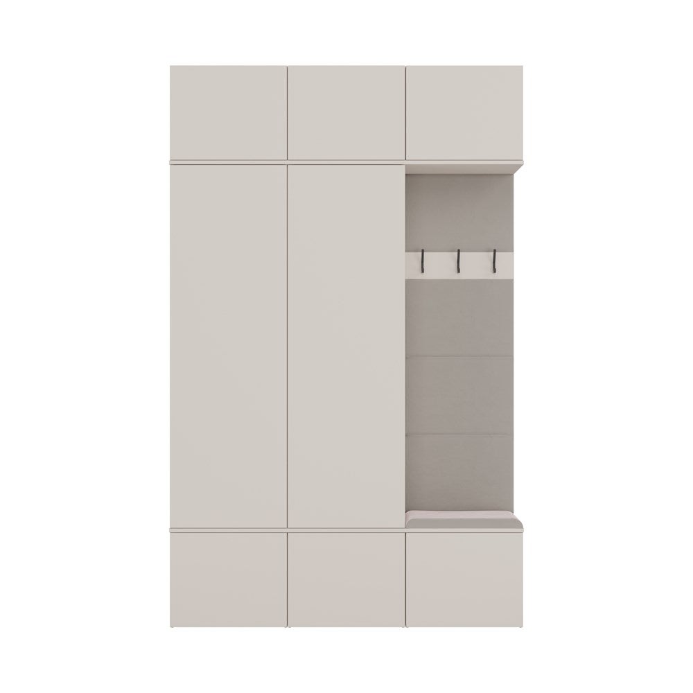 Armoire, cachemire / beige, 150 x 238 x 35 cm - 5