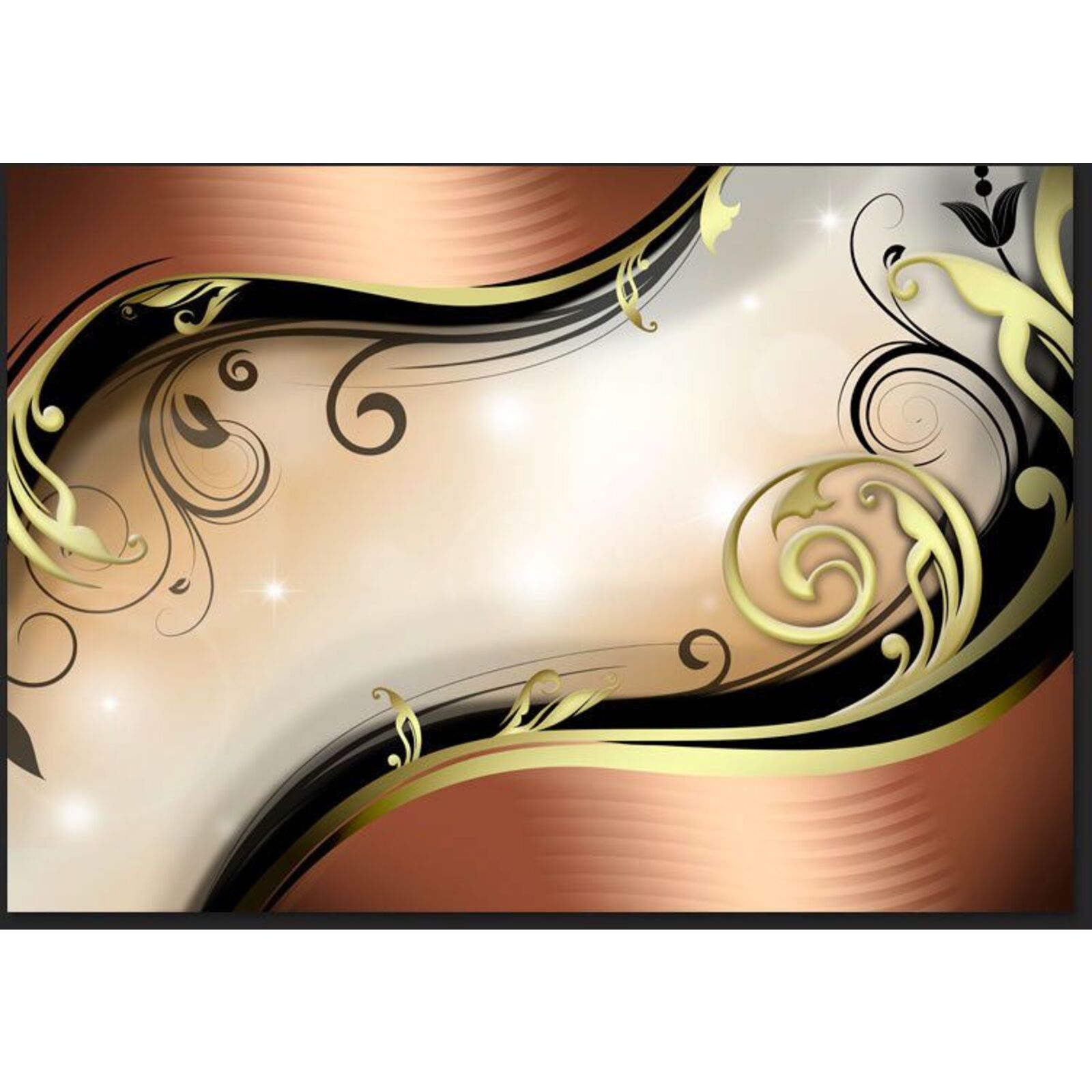 Papier peint Lueur dorée - 200 x 140 cm - 2