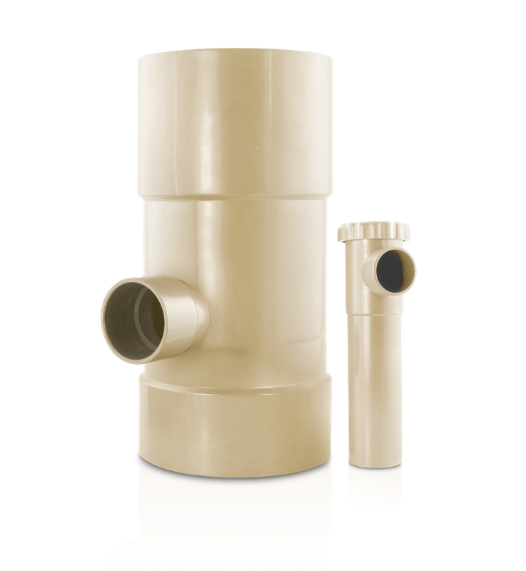 Capt'eau Récupérateur D'eau De Pluie Pour Conduits Circulaire (Sable)9