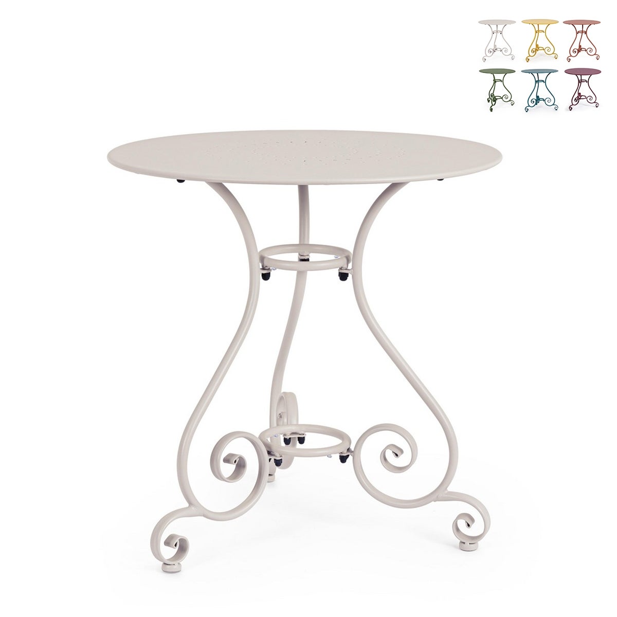 Andrea Bizzotto  Mesa De Exterior Redonda 70Cm 3 Patas Estilo Shabby Chic Etienne , Leroy Merlin