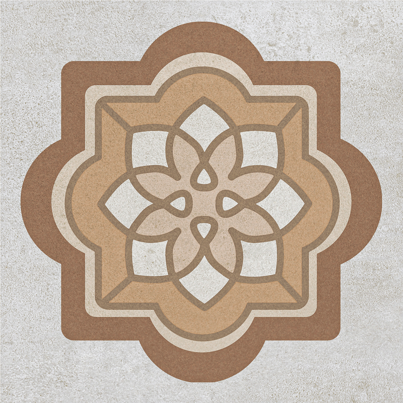 Piastrella da Pavimento Opaco CERTECA MONSERRATE Effetto Idraulico Marrone | 33,5x33,5 (Confezione da 13 unità = 1,46 m2) - 6