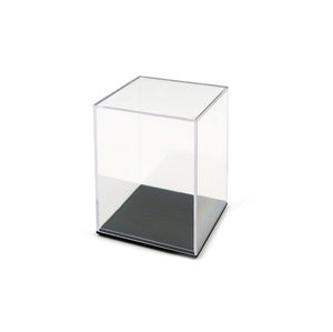 Vitrine pour Collection Vitrine Acrylique avec Base Noire Vitrine Figurine Vitrine Exposition pour Le Salon, la Chambre, Le Bureau, Musée (15 x 15 x
