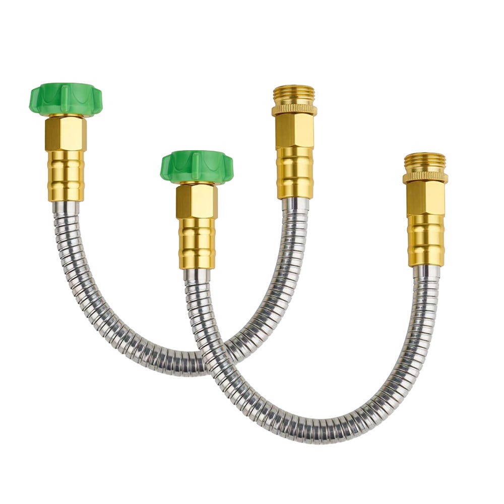Tubo da giardino corto, tubo flessibile per giardino, leggero con connettore femmina a femmina per irrigazione da giardino all'aperto Tubo da giardino corto, tubo flessibile per giardino, leggero con connettore femmina a femmina per irrigazione da giardino all'aperto