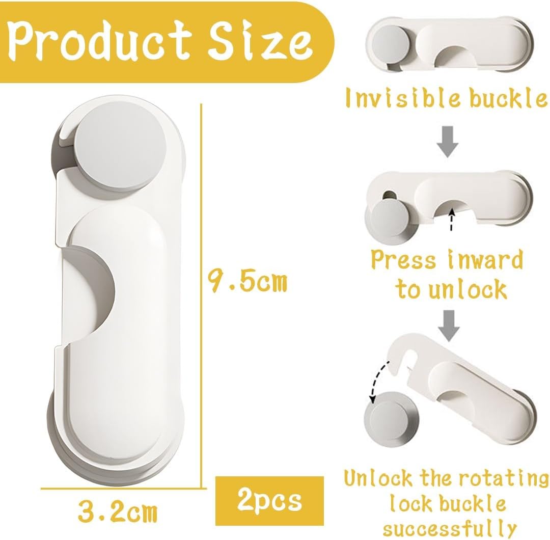 3 Serrure Frigo Avec Code,Cadenas Frigo Pour Enfants,Adhésive Verrou De Réfrigérateur À