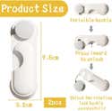 3 Serrure Frigo Avec Code,Cadenas Frigo Pour Enfants,Adhésive Verrou De Réfrigérateur À 3 Serrure Frigo Avec Code,Cadenas Frigo Pour Enfants,Adhésive Verrou De Réfrigérateur À