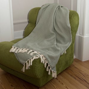 Plaid Amadeus Damier Vert Olive - 130x170 Cm - Doux Et Chaleureux - 100% Polyester - Facile D'entretien