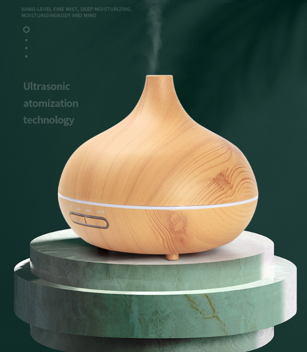 Humidificador ultrasónico y difusor de aromas de 550 ml, temporizador de 3 h, 7 colores LED, aromaterapia, ultrasilencioso. - 3