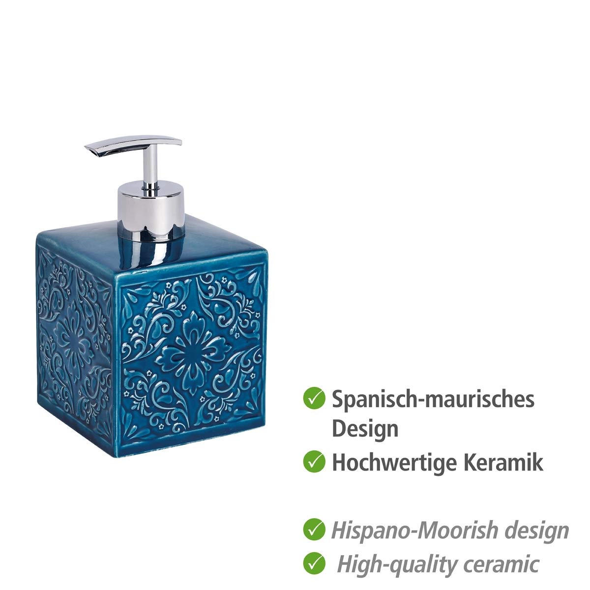 Distributeur de savon CORDOBA BLANC - 500 ml, WENKO, WENKO - 6