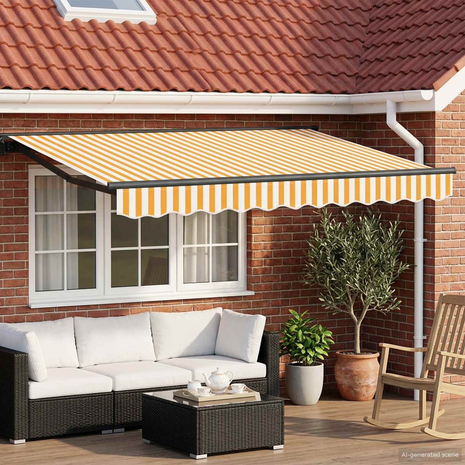 Cadre de store manuel avec LEDs 2,5 x 2 m | Leroy Merlin