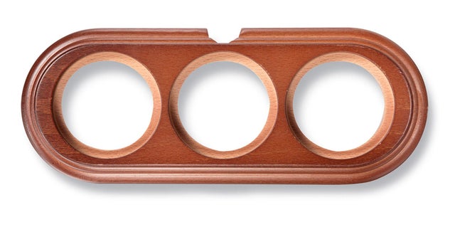 Base tripla de faia cor mel horizontal FONTINI Garby