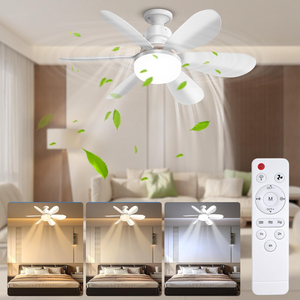 Ventilatore Soffitto Ventilatore Da Soffitto Con Luce LED E Telecomando
