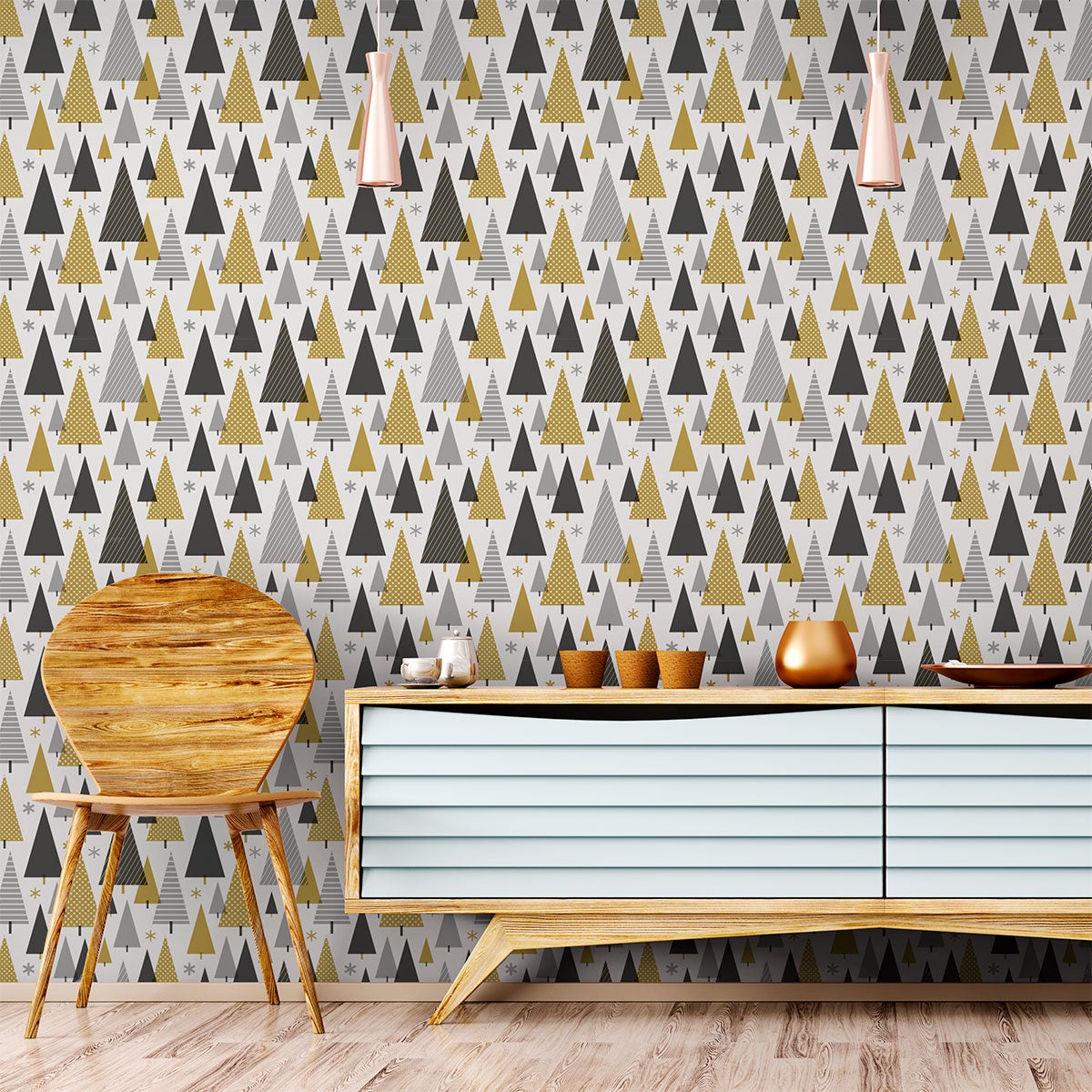 Vinilo tapiz escandinavo malene - adhesivo de pared - revestimiento sticker mural decorativo - 50x50cm