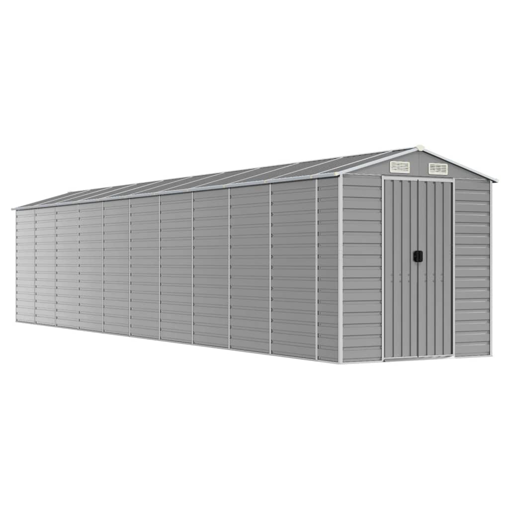 Maison Exclusive - Abri de jardin gris clair 191x895x198 cm acier galvanisé - 2