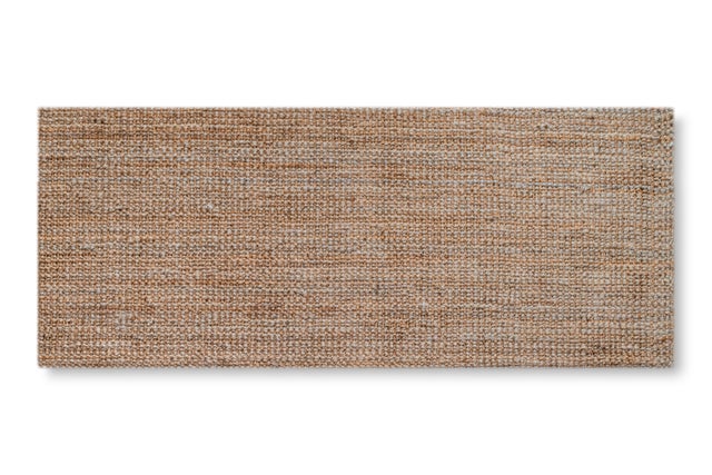 Tapis couloir en jute 67x200 cm Santorini – Naturel, Tissage Plat, Tressé Artisanale et Style Bohème Méditerranéen