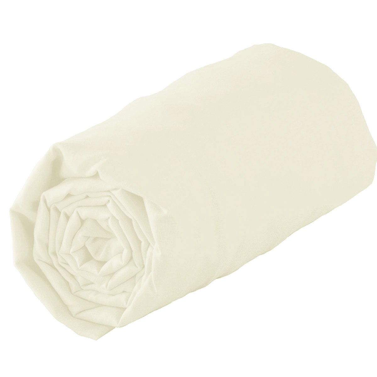 Drap housse satin de coton noir 140x190 +30 cm | Leroy Merlin