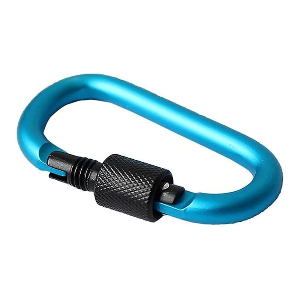 Aluminiowy karabinek wspinaczkowy przycisk do biwakowania wędrówek sportów na świeżym powietrzu D ring klamra klips brelok Praktyczny i atrakcyjny
