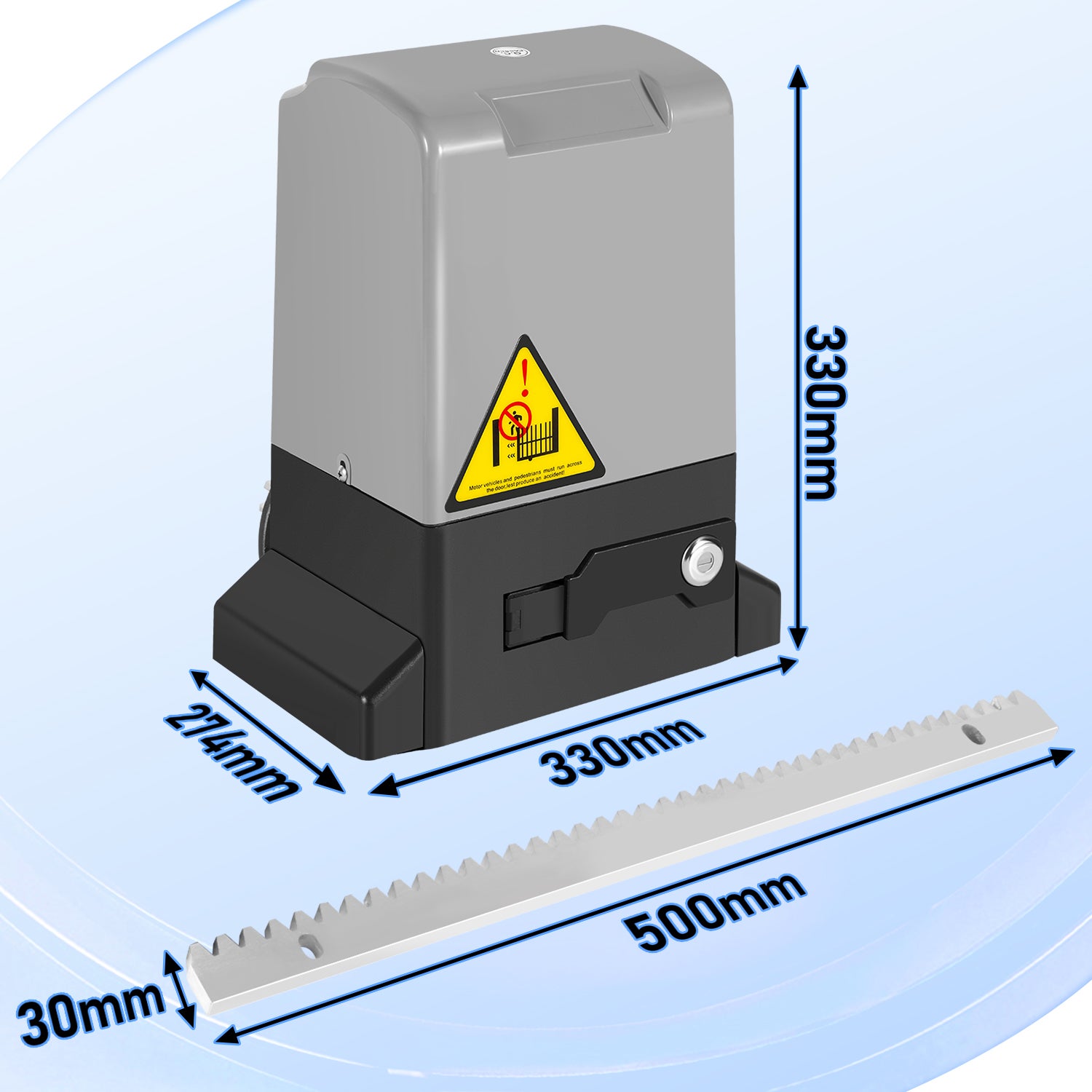 Motorisation Portail Coulissant 370W - 800KG - Ouvre Portail électrique avec fonction Bluetooth APP - 2