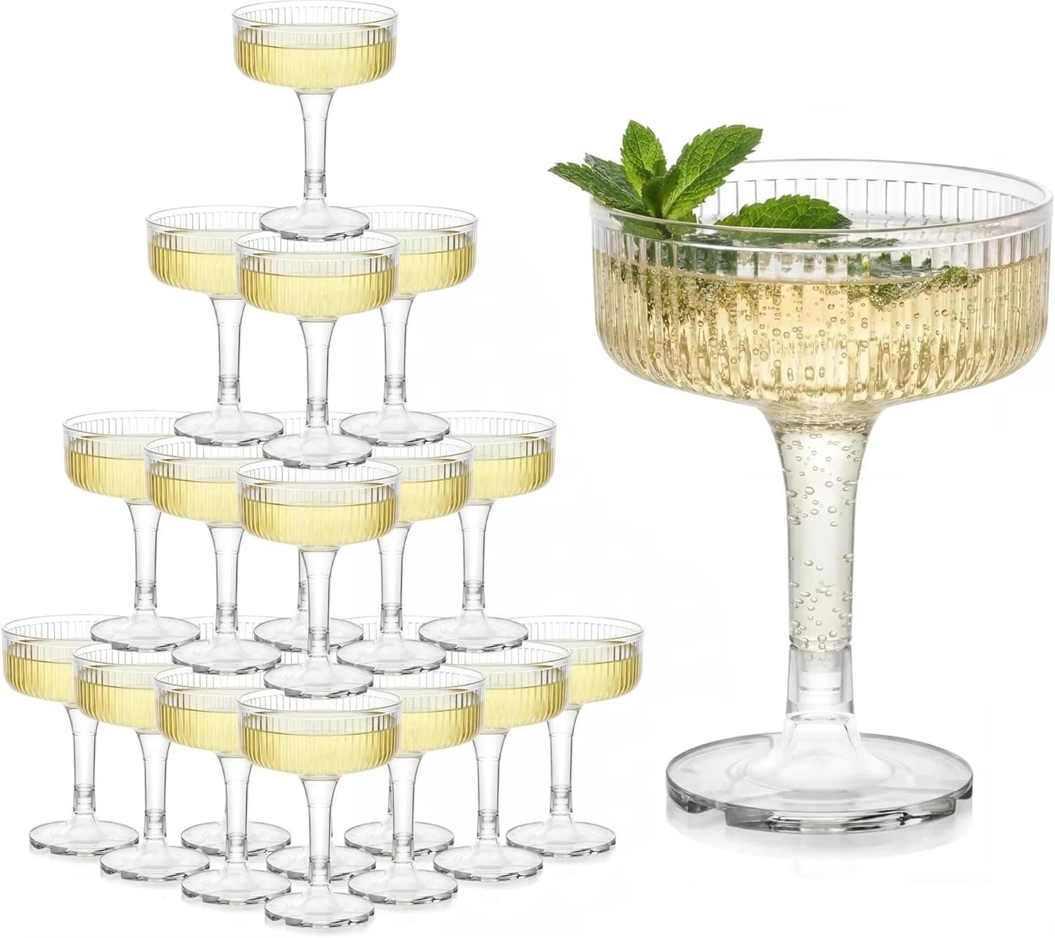 Oz flash gold vertical plastic martini Cup wedding celebration party ...