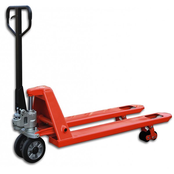 Transpalette roues directrices caoutchouc, boggies polyuréthane - Haute résistance - Fourches 1150x540mm - Charge max 2500kg - AC25CBV