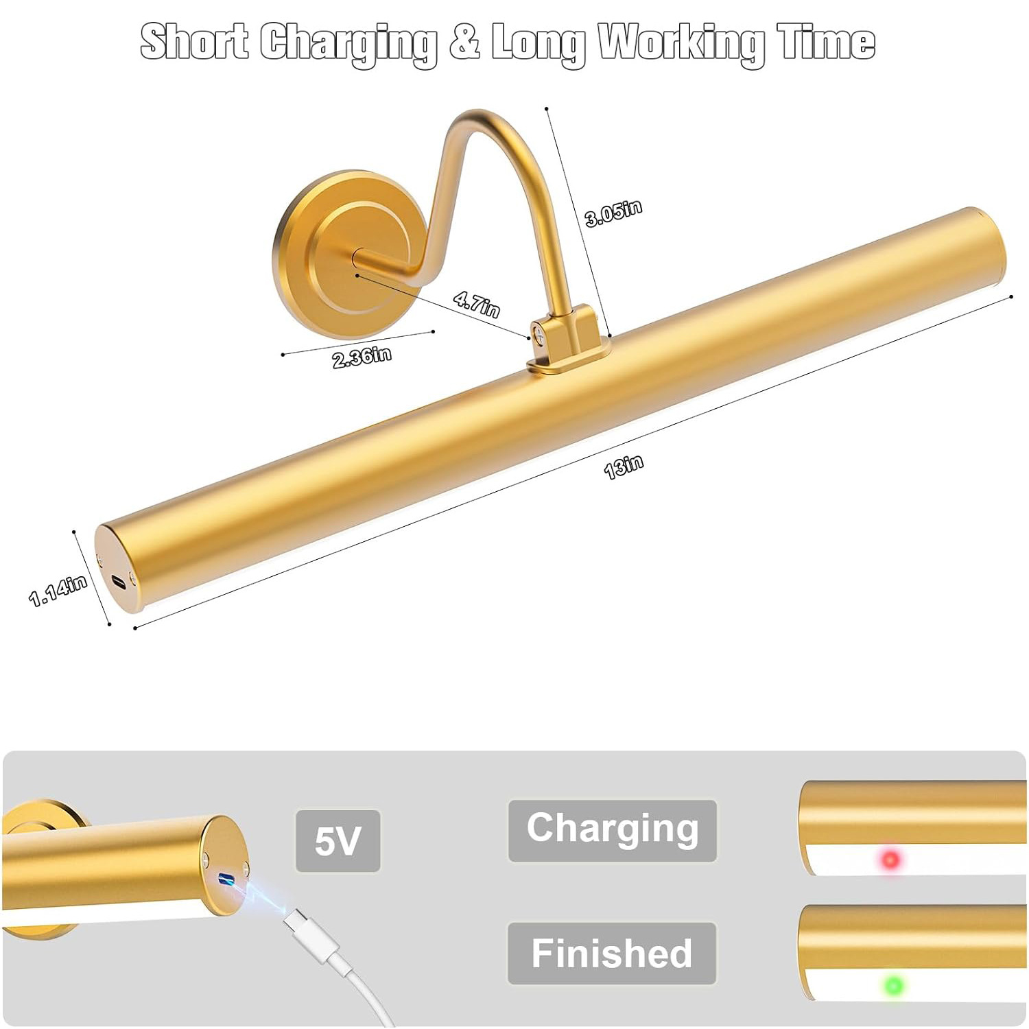 Lustaled Luci per Quadri a Batteria Senza Fili con Telecomando, Luci LED Magnetiche Dimmerabili con Timer, 3 Temperature Colore per Cabine, Dipinti, Arte, Dartboard (Batterie Non Incluse), 3 Pezzi