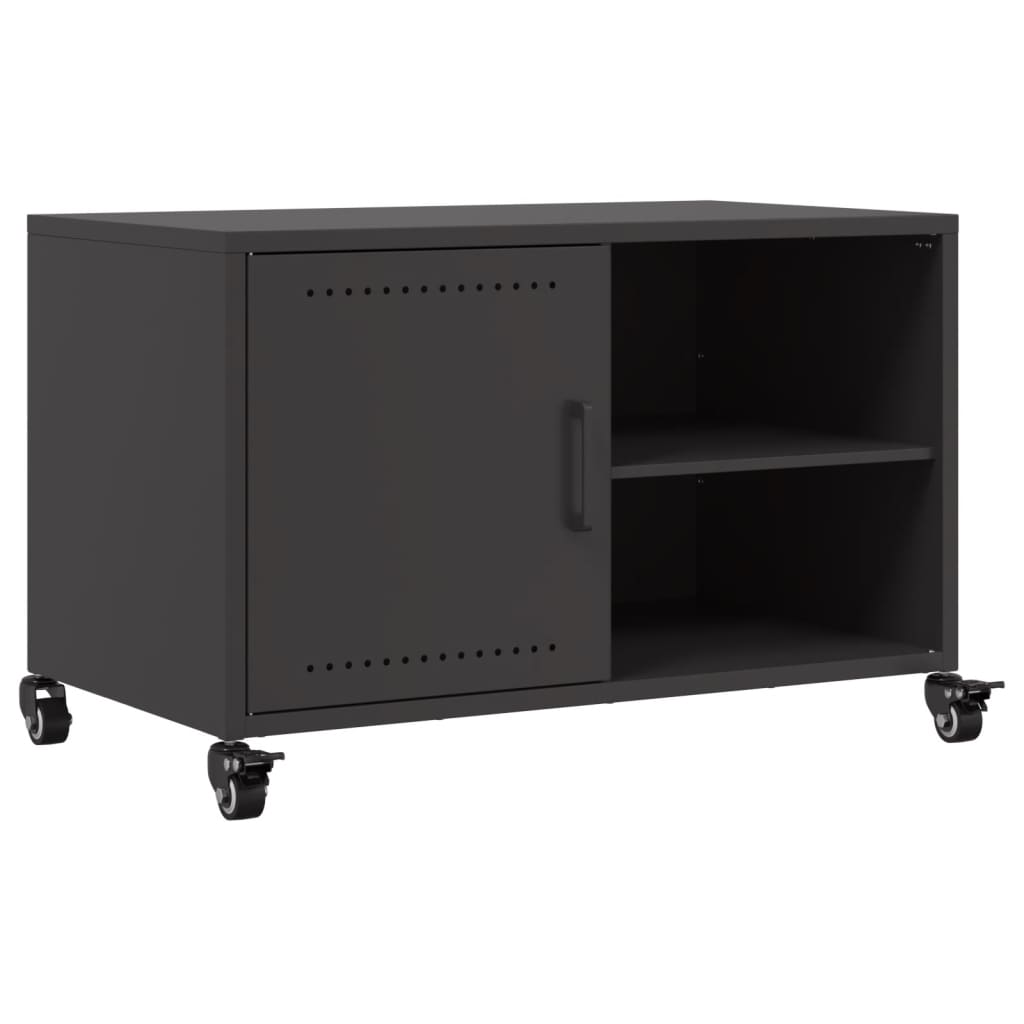 Walker Edison Nora Mobile Porta TV Moderno, Nero, Per TV Fino A 90 Pollici, Dimensioni 203x40x45 Cm, 4 Ante