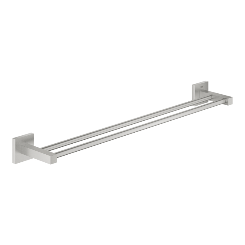 Bara prosop Grohe 41104DC0, Start Cube, pe perete, 654 mm, metal, mat, otel satinat