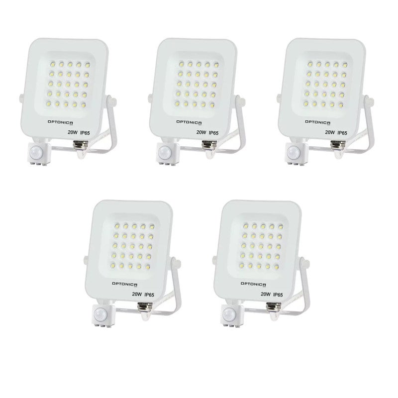 Pylône d'éclairage avec 6 projecteurs à leds